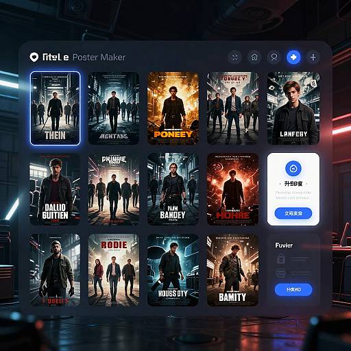 Futuristic Movie Poster Maker App