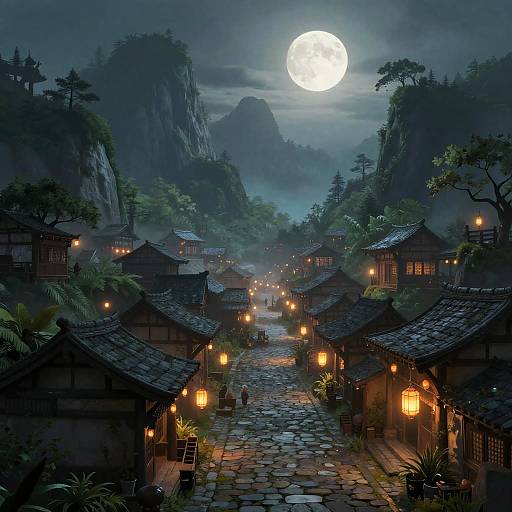 Mystical Velaris Fantasy Cityscape