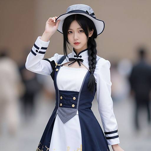 Elegant Woman in Deluxe Costume