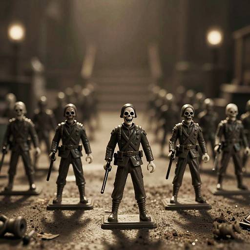 Ghoulish Toy Soldiers Horror Scene