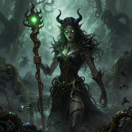 Malevolent Druid in Foggy Swamp