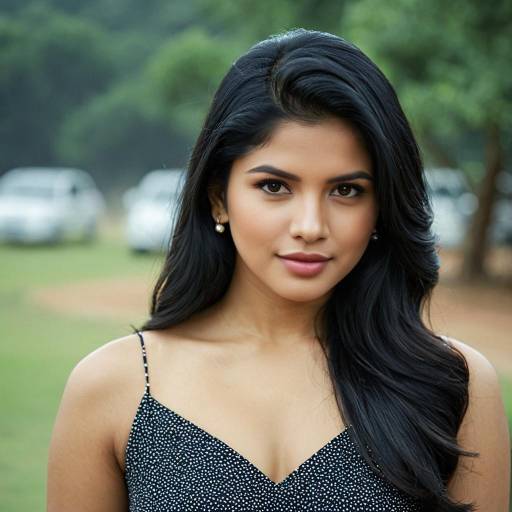 Portrait of Young Woman Outdoors