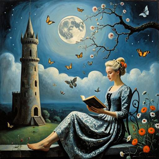 Surrealist Woman in Twilight Mist Surrealist Woman in Twilight Mist