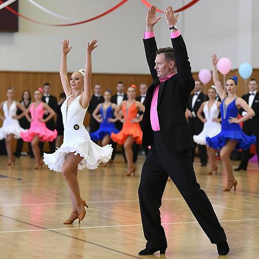 Ballroom Dance Competition in Gymnasium