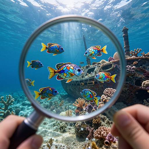 Enchanting Underwater Child's Vision