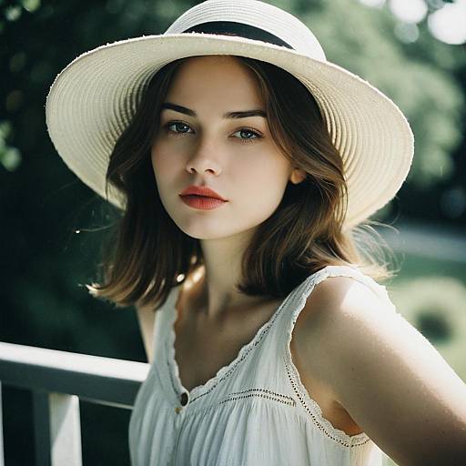 Soft Portrait of Woman Outdoors