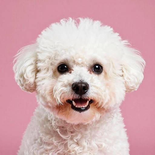 Angry Bichon Frise Portrait