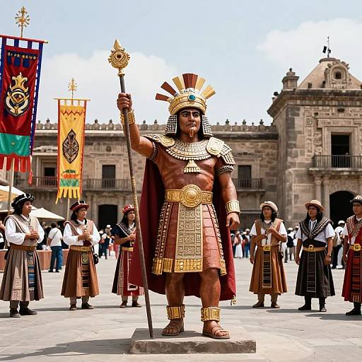 Motecuhzoma in Majestic Aztec Plaza