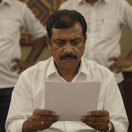 Intense Portrait of a Middle-Aged Man