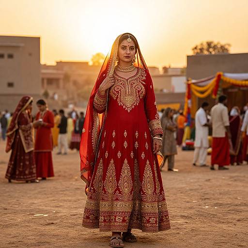 Vibrant Punjabi Dress at Sunrise Festival