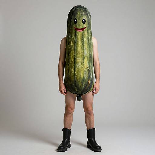 Realistic Adult Pickle Costume Portrait