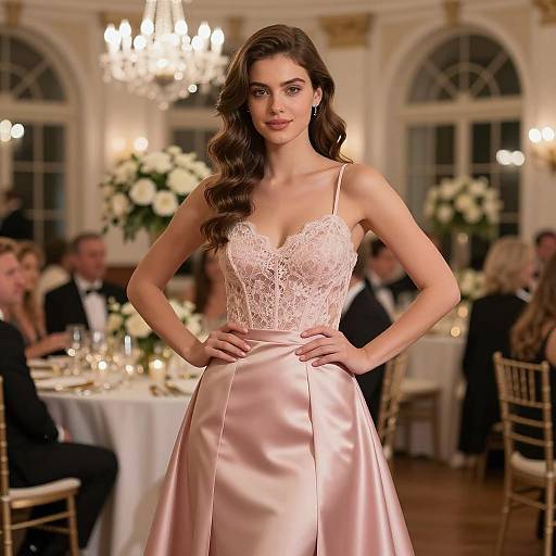 Elegant Gala Dinner Outfit in Focus