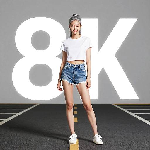 Realistic 8K Portrait of Korean Woman