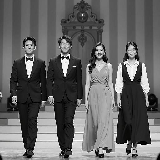 Elegant Stage Photo of Four Individuals