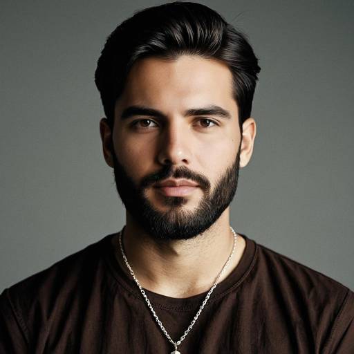 Realistic Portrait of a Stylish Man