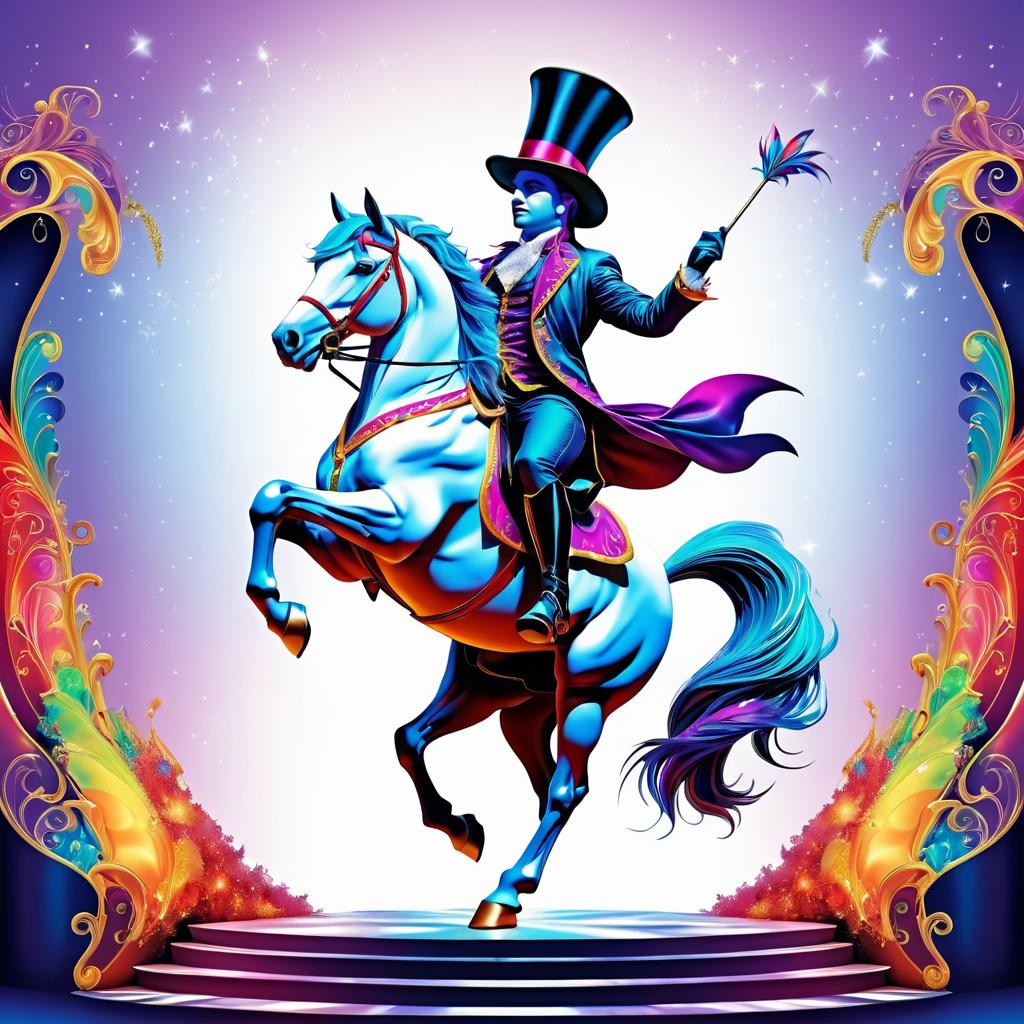 Magical Horse on Stage in Fantasy Art