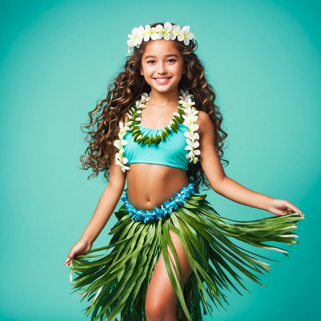 Joyful Hula Festival Girl Photography