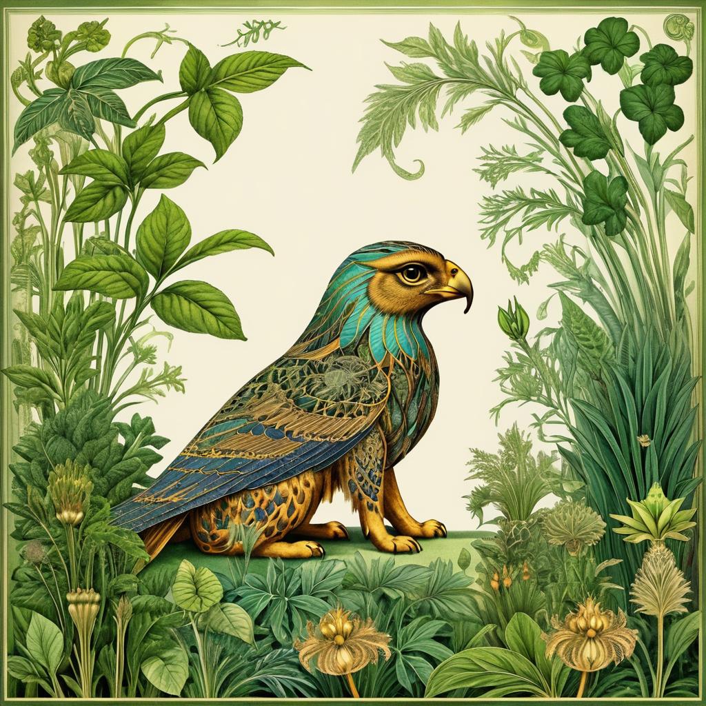 Fantasy Vintage Botanical and Zoological Art