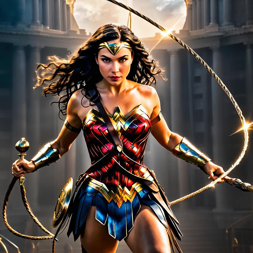 Wonder Woman Movie Poster Featuring Gal Gadot