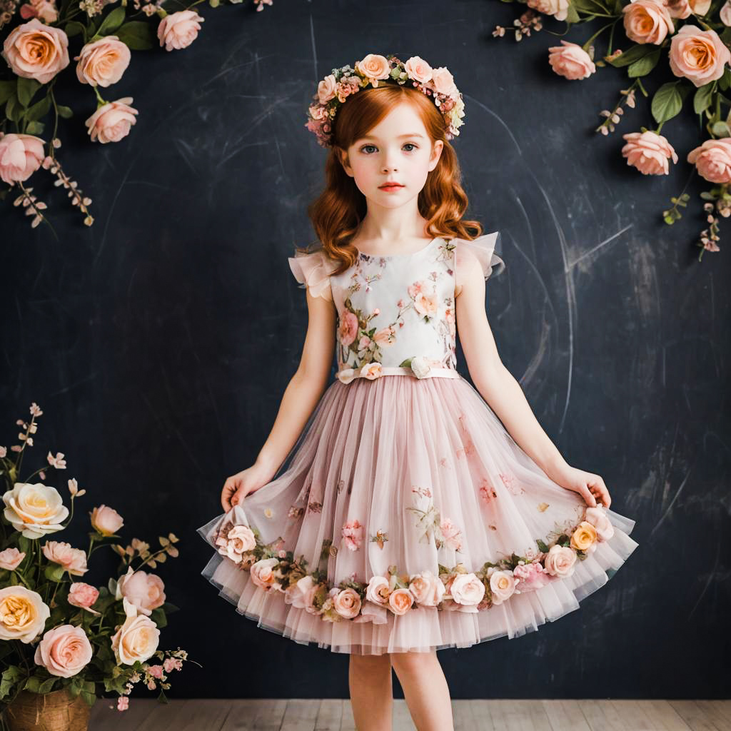 Whimsical Fairy Girl in Ethereal Style