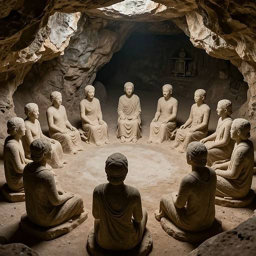 Sentient Circle in Ancient Chamber