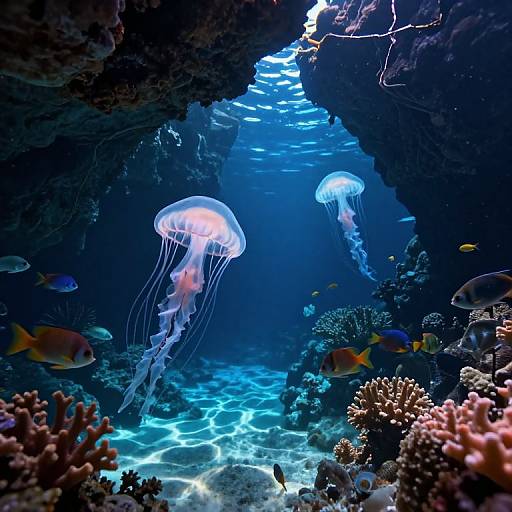 Underwater World Through Sea Creature's Eyes