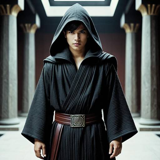 Young Jedi Temple Guard in Hooded Robe