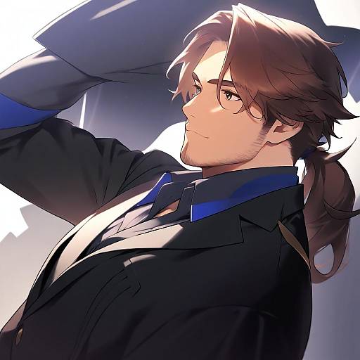 Illustration of Belmond banderas, nijisanji in the style of Gayarou