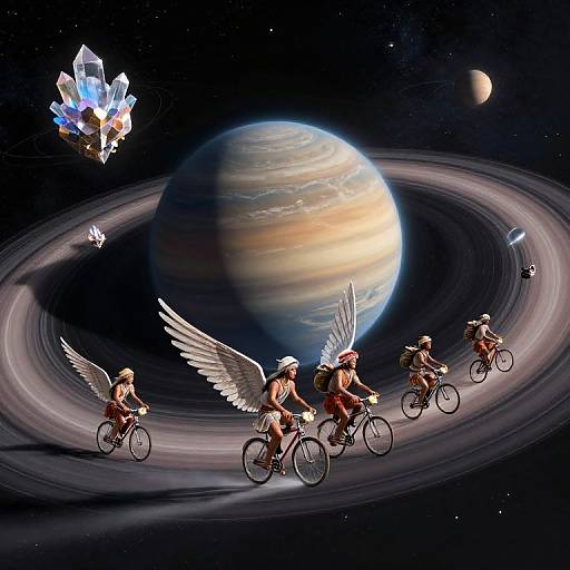 Nomadic Tribe on Winged Bicycles
