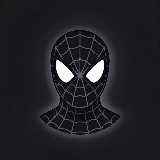 Minimalist Spider-Man Profile Illustration