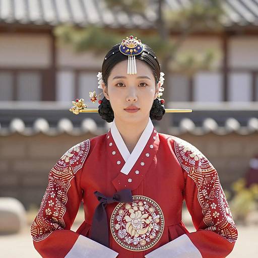 Photorealistic Korean Royal Costume Portrait