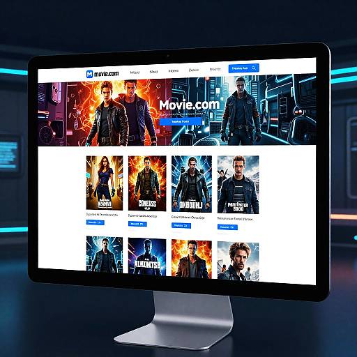 Futuristic Cyberpunk Movie Website Design