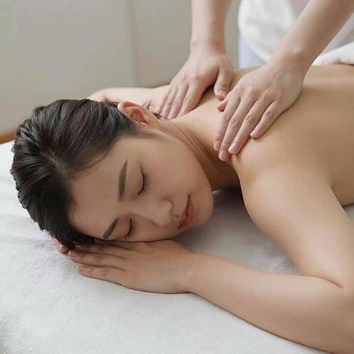 Serene Massage Scene with Light and Focus
