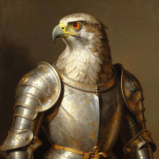 Mannerist Falcon Knight in Armor