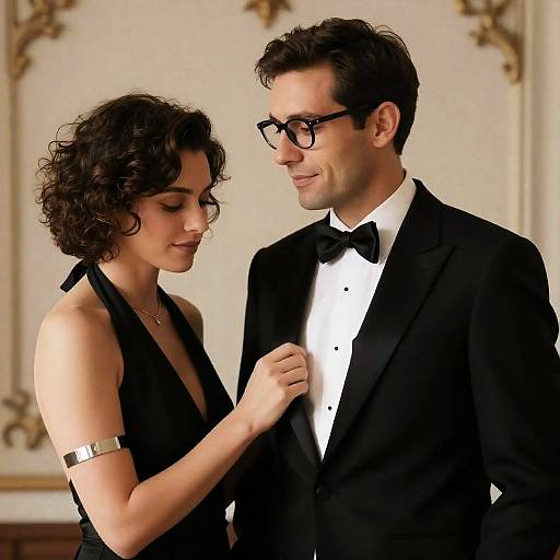 Elegant Couple in Formal Attire