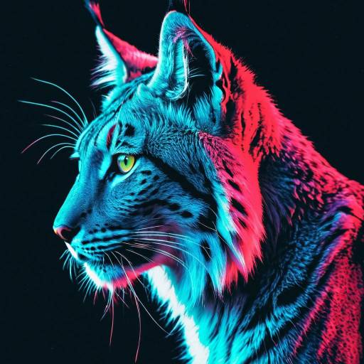 Neon Retro Lynx Profile