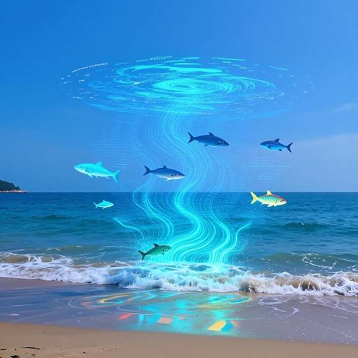 Immersive AI-Enhanced Digital Beach