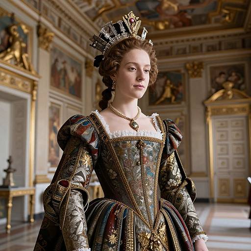 Noblewoman in Renaissance Dress Portrait