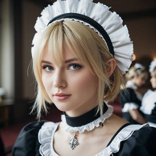 Realistic Maid Character from Final Fantasy XIV