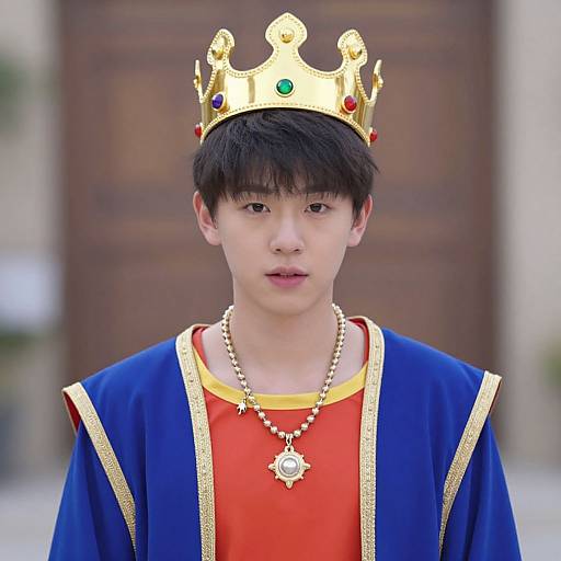 Rainbow King in Blue Robe