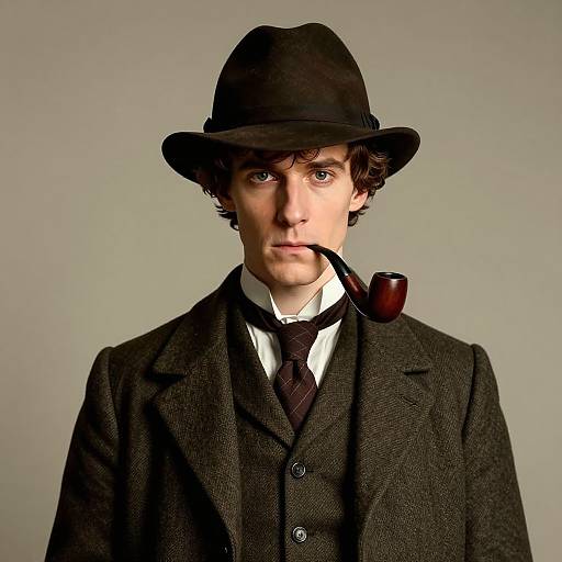 Realistic Sherlock Holmes Portrait