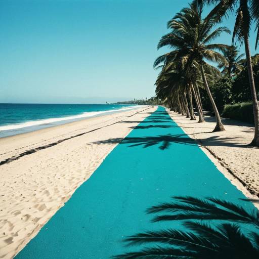 Vibrant Abstract Beach Serenity