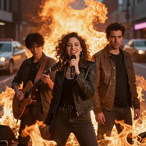 Dynamic Flames and Urban Energy