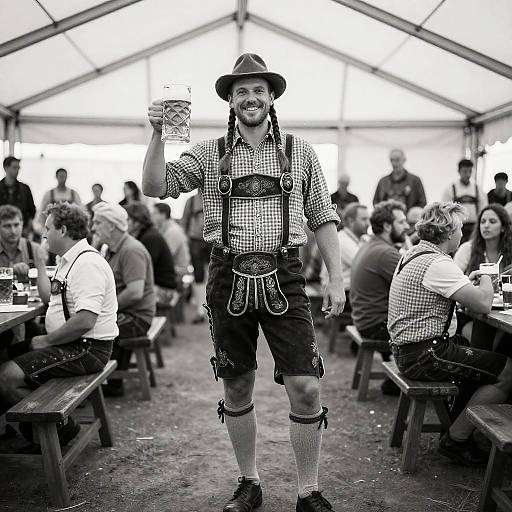 Viking Braid in Bavarian Oktoberfest Attire
