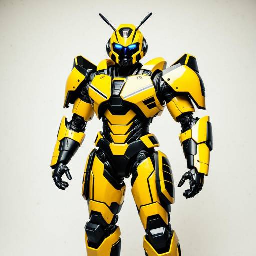Yellow and Black Robot Armor Suit
