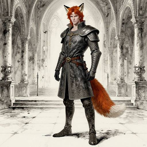 Detailed Male Noble with Fox Features