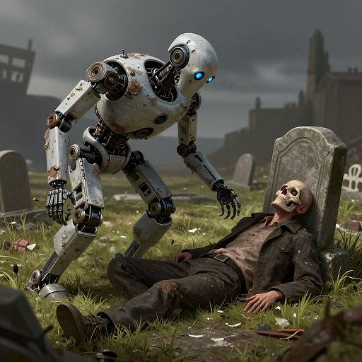 Broken Robot Summons Dead Man