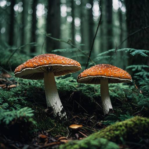 Photorealistic Woodland Mushrooms Photography Photorealistic Woodland Mushrooms Photography