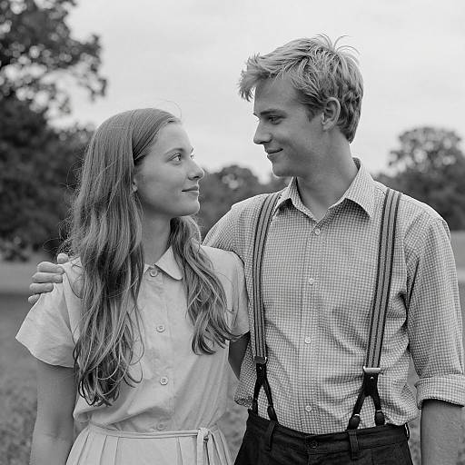 Intimate Black and White Portrait