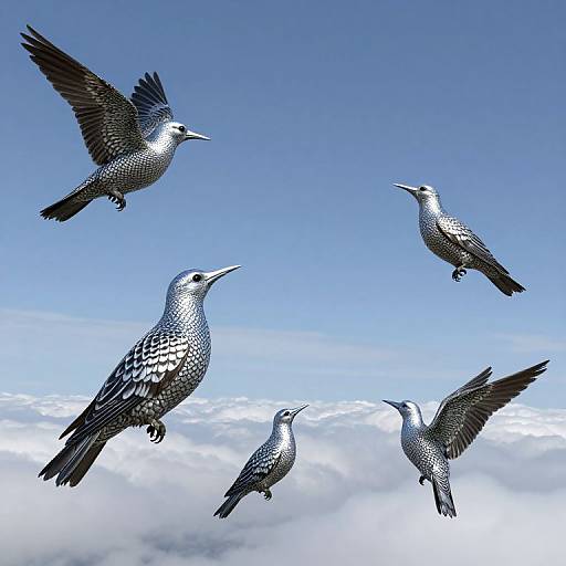 Diamond-Feathered Birds Shaping Weather